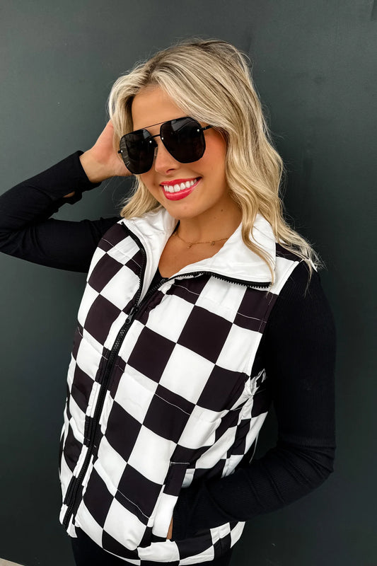 PREORDER: Checker + Western Puffer Vest